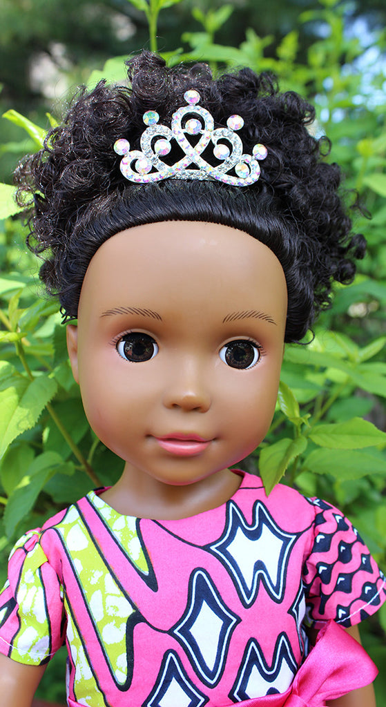 african american doll with crystal tiara