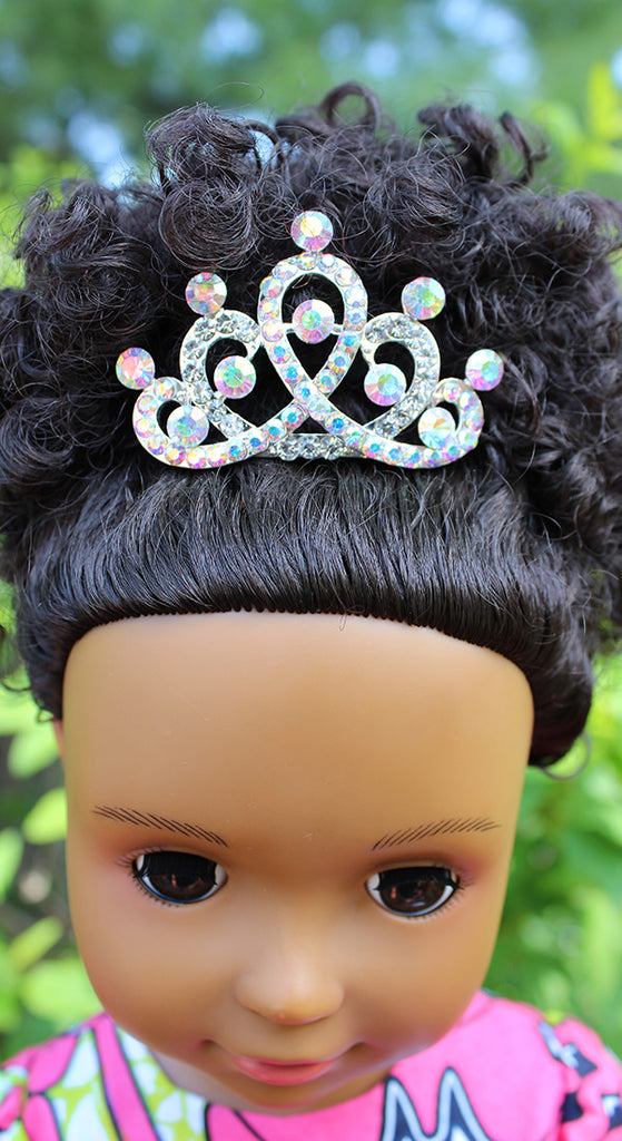 18 inch doll tiara Ikuzi dolls for black girls